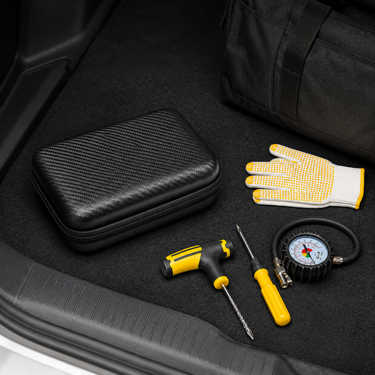 Complete Car Tire Repair Kit