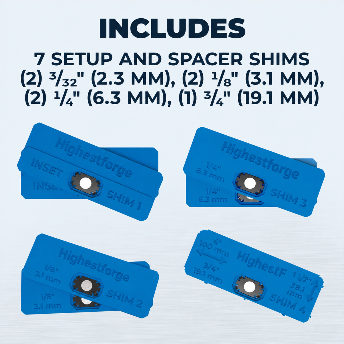Highestforge® Setup and Spacer Shims