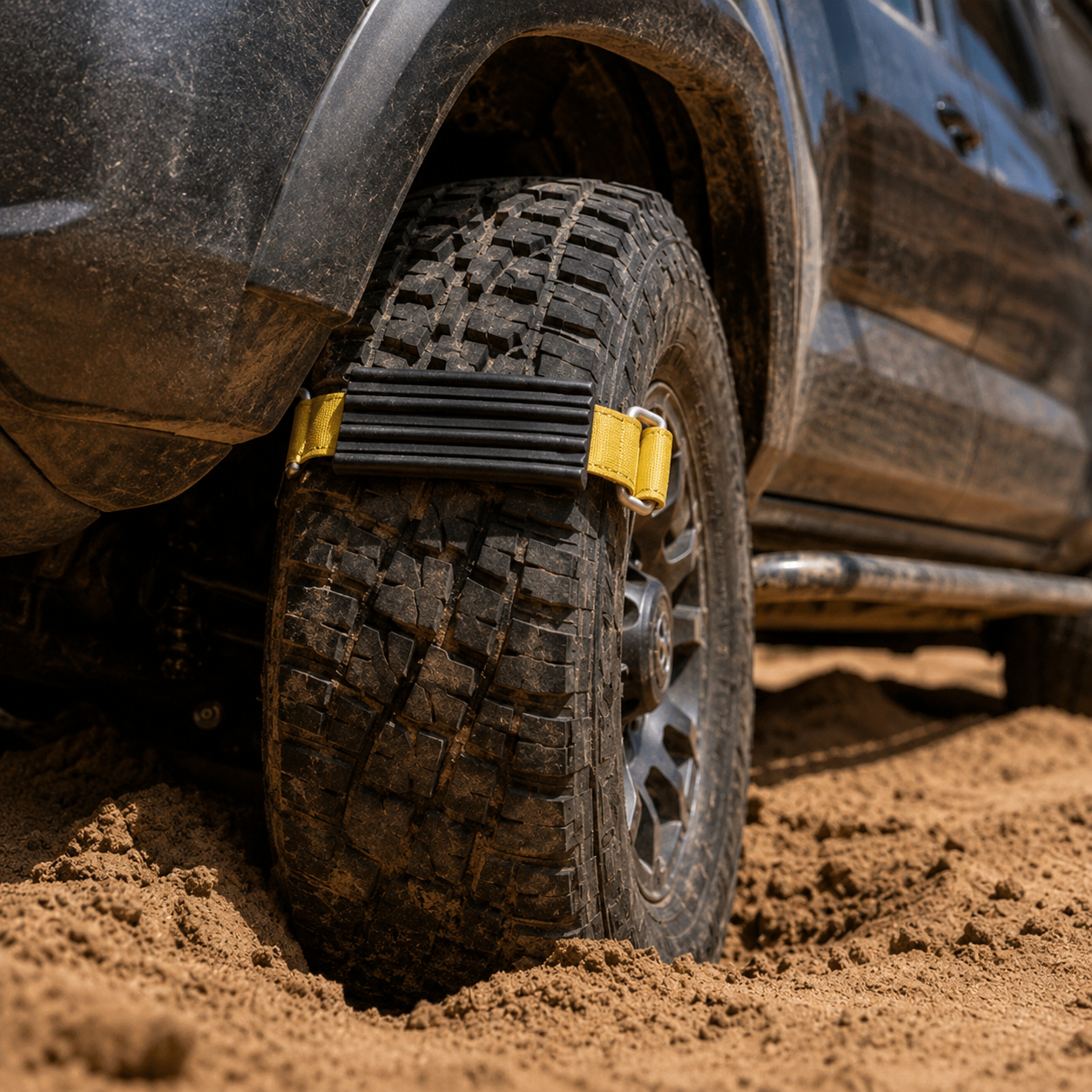 TractionHero on vehicle wheel